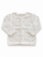 Gilet en maille à pompons