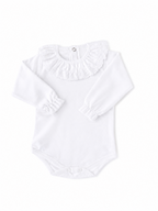 Body pour fille avec col brodé