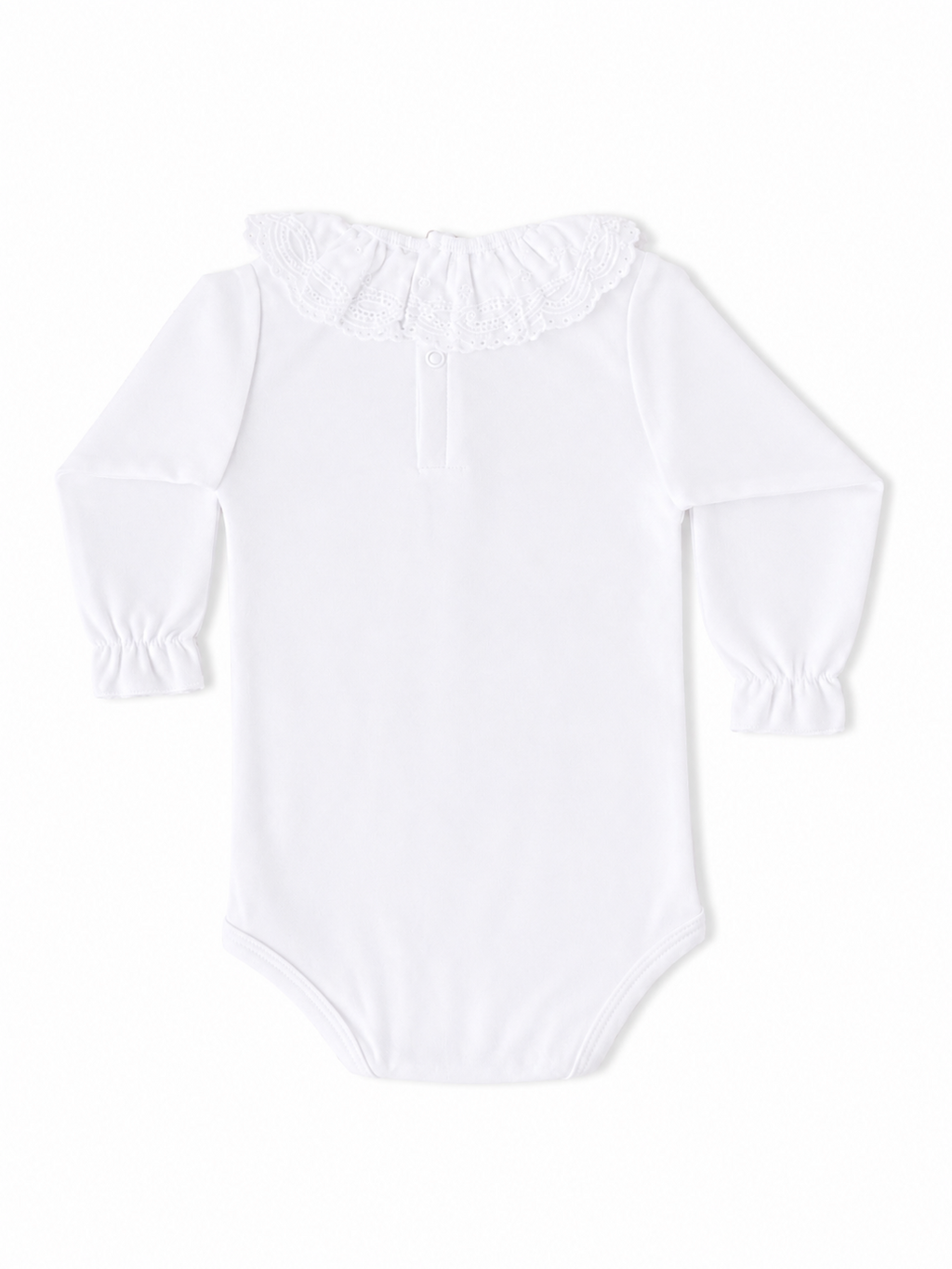 Body pour fille avec col brodé