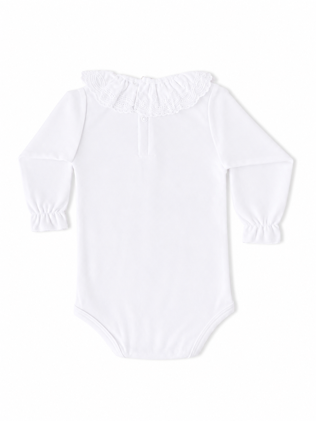 Body pour fille avec col brodé