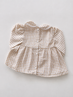 Robe à carreaux avec couvre-couche