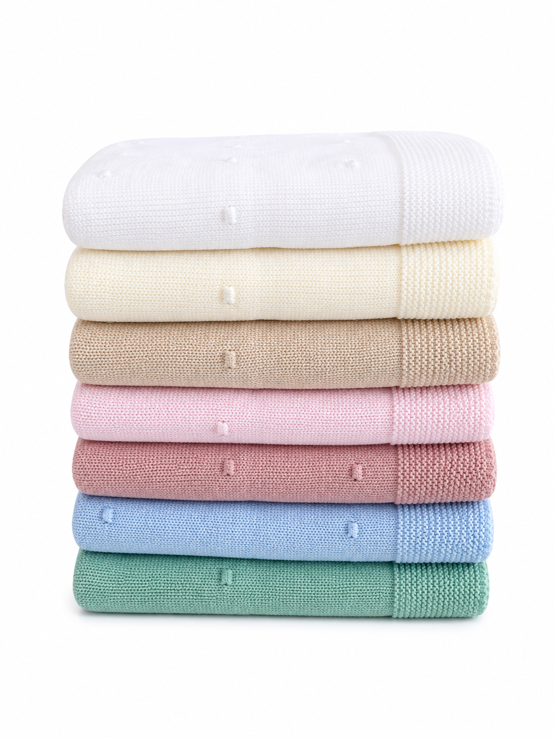Couverture en maille pour bébé